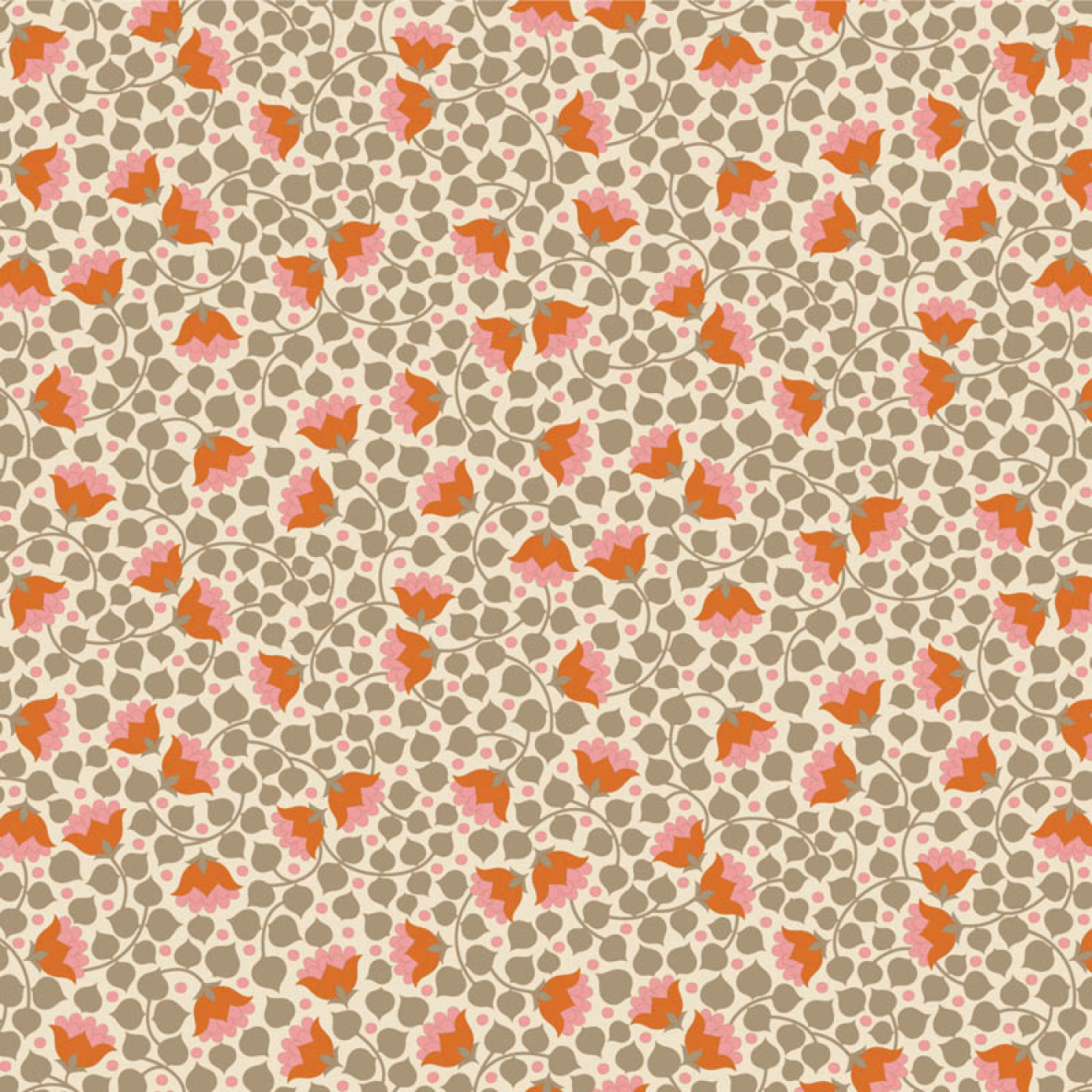 Tilda Patchwork Stoff Baumwolle - Wallflower - Bellflower Sand